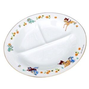 Sango Japan Walt Disney Productions Bambi Characters Oval Divided Portion Plate